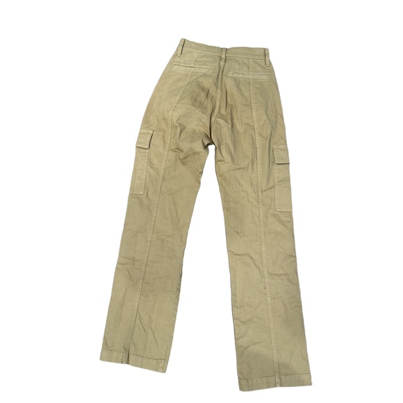 Madewell Womens Cargo Pants Size 23 Tan Straight Leg Cargo Pockets Utility Y2K - Picture 2 of 4